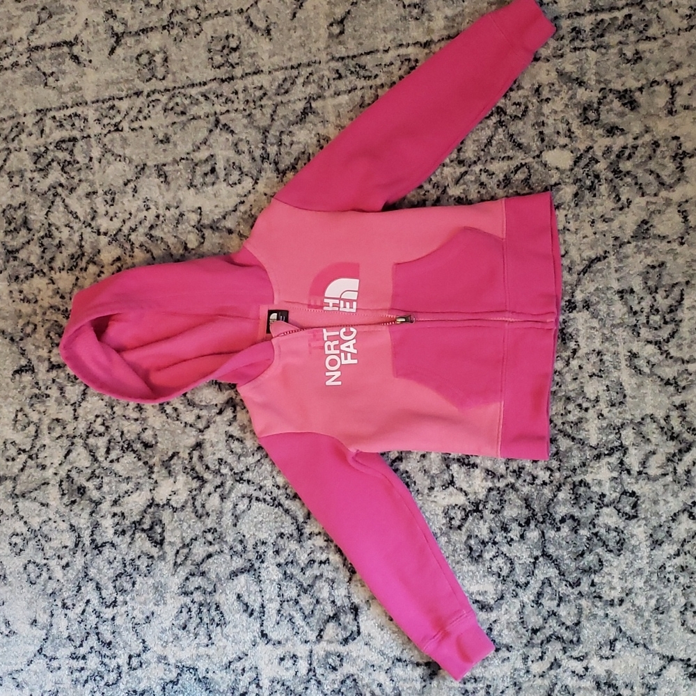North Face full zip hoodie sweatshirt| 3T